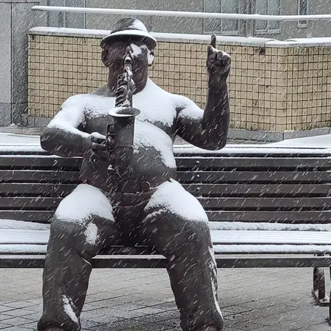 雪の若葉台（若葉は何処）