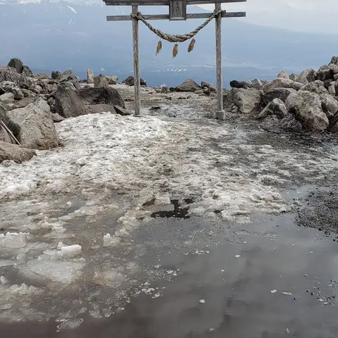 雪の車山山頂