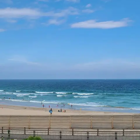 2022年8月7日 白浜大浜海水浴場の朝昼夕