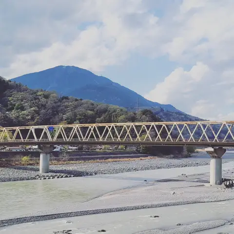2023年3月29日 身延橋から身延駅