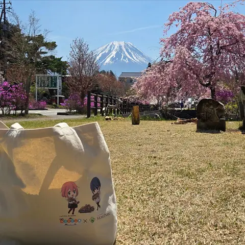 ゆるキャン△ with 富士山 in 本栖湖