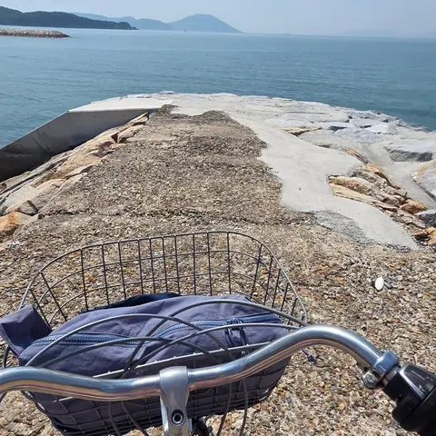 土庄鹿島 海沿いサイクリング